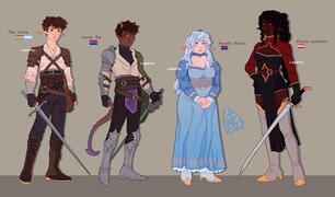TKOP Elisora, Aurelia, Alec and Lucian.